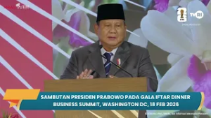 Sambutan Presiden Prabowo pada Gala Iftar Dinner Business Summit, Washington DC, 18 Feb 2026