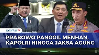 BREAKING NEWS! Prabowo Panggil Menhan, Kapolri hingga Jaksa Agung ke Istana Malam-Malam, Ada Apa?