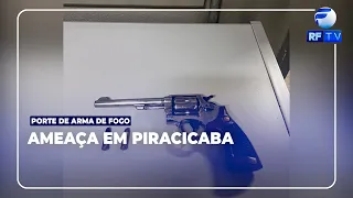 ON AIR - Man arrested with firearm following threat report in Piracicaba
