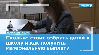 What kind of assistance is provided to large families in Grodno?