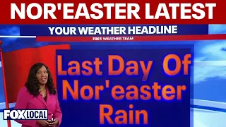 Nor'easter brings rain, coastal flooding before 80-degree warm-up