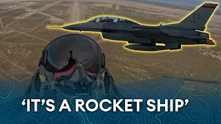 First UK civilian flies supersonic in USAF F-16 Viper - how did he do?