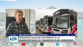 Nicolás Stoyanoff resigns as Undersecretary of Transportation of Comodoro