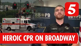 Off-duty Florida officer saves woman hit on Broadway