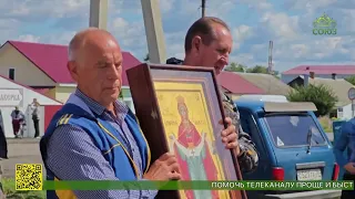 A religious procession with the Krasnokholmskaya Icon of the Mother of God took place in the Bori...