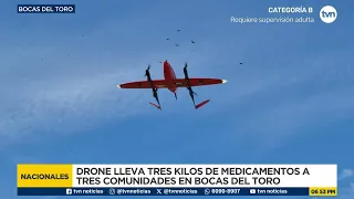 Drones deliver medicine to remote areas of the Ngäbe-Buglé and Bocas del Toro regions