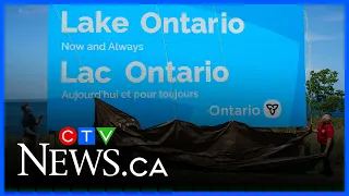Premier Ford reveals new Lake Ontario ‘Now and Always’ sign