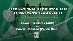 43rd National Badminton 2016 Final (Men's Team Event)