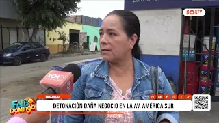 Trujillo: detonación daña negocio en la av. América Sur