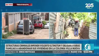Criminal groups allegedly gave residents until 2 p.m. to vacate their homes in Villanueva.