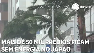 More than 50,000 buildings are left without electricity in Japan