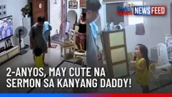 2-anyos, may cute na sermon sa kanyang daddy! | GMA News Feed