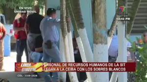 Personal de Recursos Humanos de la SIT llegan a La Ceiba con sobres blancos