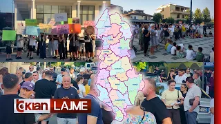Tv Klan - Harta e re territoriale, protesta në disa qytete