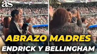 El ABRAZO de la MADRE de ENDRICK a la MADRE de BELLINGHAM tras su gol al RAYO