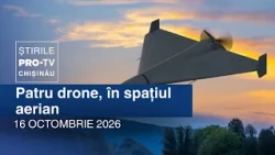 PRO TV News (5:00 PM) | FOUR DRONES IN AIRSPACE | Moldova