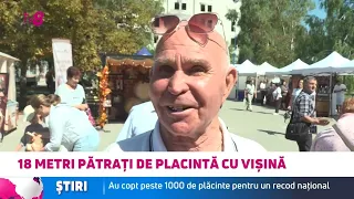 18 metri pătrați de plăcintă cu vișină: peste 1.000 de plăcinte pentru un record național
