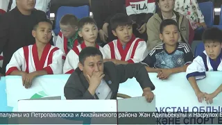 Областной чемпионат по қазақ күресі прошёл в Петропавловске