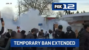 Federal judge extends temporary tear gas ban at Portland ICE facility