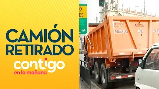 PATENTE OCULTA: Camión fue retirado en fiscalización en Recoleta - Contigo en la Mañana