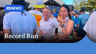 Endurance runner breaks backyard ultra marathon records | ABC NEWS