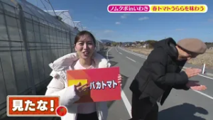 サタふく　２月２８日放送　ノムクボがいわきのトマトで料理を作る!