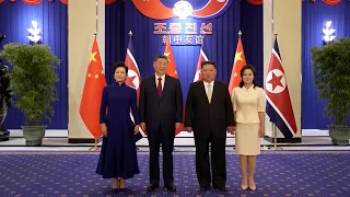 習近平稱高度重視中朝傳統友好　金正恩指朝中合作升華與發展