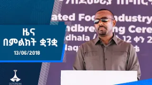 ዜና በምልክት ቋንቋ . . . 13/06/2018 ዓ.ም