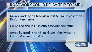 Roadwork near Hutchinson could delay Kansas State Fair traffic