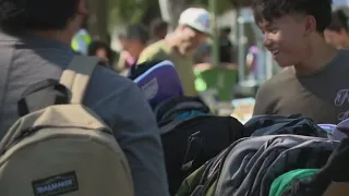 Sacramento students receive free backpacks before school starts