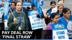 Nurses and midwives protest over delays in agreeing new pay deal | RTÉ News