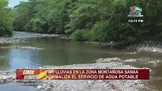 SANAA normalizes drinking water service in La Ceiba due to rainfall in the mountain range