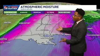 Tropical moisture from Hurricane Polo and Gulf could bring downpours to Louisiana's weather forecast
