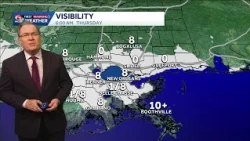 Foggy mornings this week in advance of a cold front