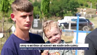 Kryqi 10-metërsh që ngrihet mbi Kodër Shën Gjergj