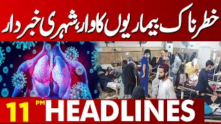 Health Alert Issued | Dangerous Diseases Spreading | 11 PM Headlines | Lahore News HD