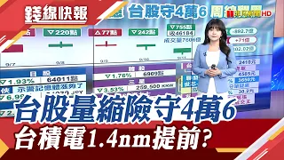 Taiwan stock market turnover less than NT$800 billion! Down 755 points, briefly falling below 46,...