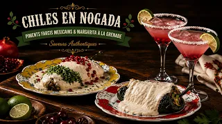 La Tab de Maria: Chiles en Nogada | Piments Farcis Mexicains & Margarita à la Grenade
