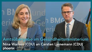 Amtsübergabe von Bundesgesundheitsministerin Warken (CDU) an Nachfolger Linnemann (CDU) | 29.07.2026