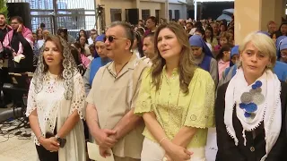 أحيى المؤمنونَ من رعايا الكنيسةِ الكاثوليكيةِ في الأردن الحجَ المسيحي في مزار سيدةِ الجبل