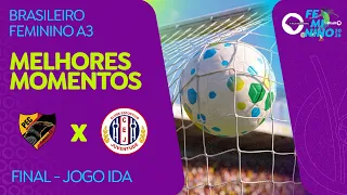 MELHORES MOMENTOS: PLANALTO-GO 1 X 0 JUVENTUDE-SE | BRASILEIRO FEMININO A3 | FINAL - JOGO IDA