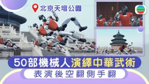 春晚醉拳機械人北京天壇再「大顯身手」　演繹中華武術｜兩岸新聞｜無綫新聞｜TVB News｜2026/02/24