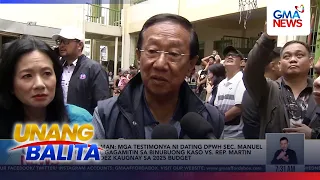 Ombudsman - Mga testimonya ni ex-DPWH Sec. Manuel Bonoan, gagamitin... | Unang Balita