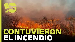 Córdoba firefighters contained a fire in La Calera