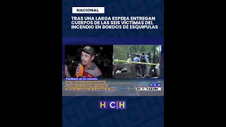 Tragic! Remains of minors who died in the Esquipulas slums in SPS released