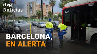 Barcelona, la más afectada por las lluvias con cortes en el transporte | RTVE Noticias