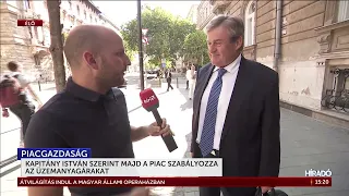 Kapitány István szerint majd a piac szabályozza az üzemanyagárakat - HírTV