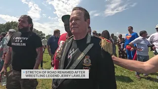 Jerry 'The King' Lawler gets his name on street sign