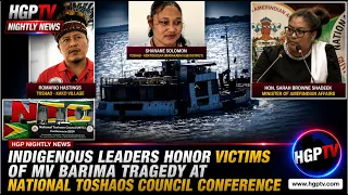 Indigenous Leaders Honor Victims Of M.V Barima Tragedy At National Toshao’s Council Conference
