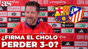 ¿Firma el CHOLO PERDER por 3-0 contra el BARCELONA?: ATENTOS a su RESPUESTA